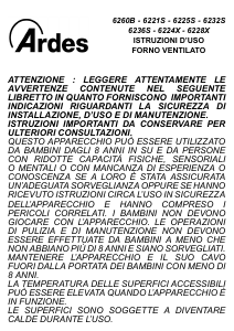 Manuale Ardes AR6221S Forno