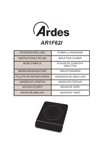 Manual de uso Ardes AR1F62I Placa