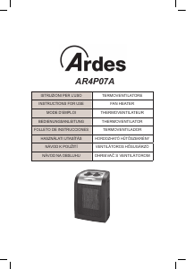 Manuale Ardes AR4P07A Termoventilatore