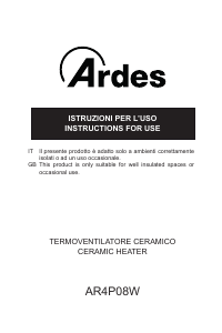 Handleiding Ardes AR4P08W Kachel