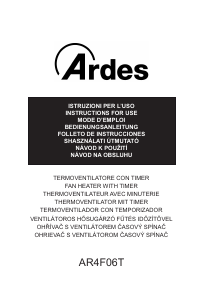 Manual de uso Ardes AR4F06T Calefactor