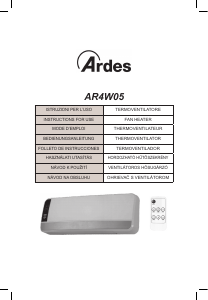 Manual Ardes AR4W05 Heater