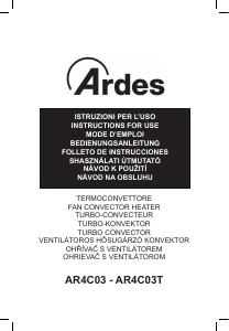Mode d’emploi Ardes AR4C03T Chauffage