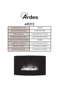 Manuál Ardes AR372B Elektrický krb