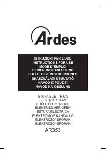 Manuál Ardes AR353 Elektrický krb