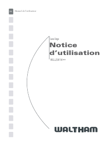 Mode d’emploi Waltham WLL 5414++ Lave-linge