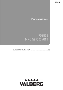 Mode d’emploi Valberg MFO 58 C X 701T Four