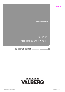 Mode d’emploi Valberg FBI 15S45 A++ X701T Lave-vaisselle
