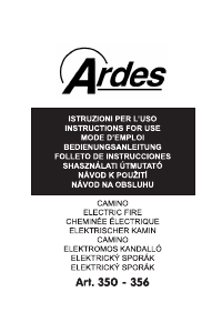Használati útmutató Ardes AR350 Elektromos kandalló
