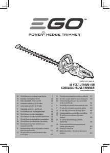 Instrukcja EGO HTX6500 Nożyce do żywopłotu