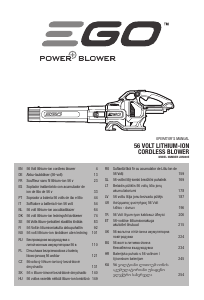 Manual EGO LB5800E Leaf Blower