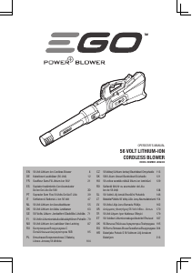 Manual EGO LBX6000 Leaf Blower