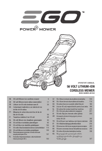 Priročnik EGO LM1701E Vrtna kosilnica