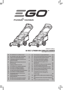 Manual de uso EGO LM1700E-SP Cortacésped