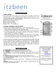 Handleiding Itzbeen Baby Care Timer Babyfoon