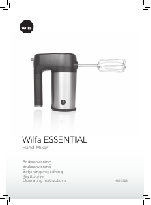 Bruksanvisning Wilfa HM-350S Essential Håndmikser