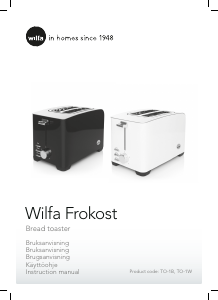 Handleiding Wilfa TO-1B Frokost Broodrooster