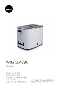 Manual Wilfa CT-1000BL Classic Toaster