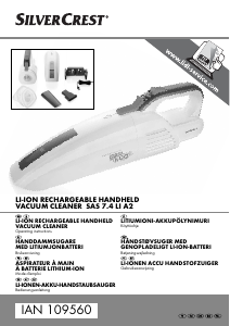 Manual SilverCrest IAN 109560 Handheld Vacuum