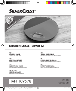 Návod SilverCrest IAN 109578 Kuchynská váha