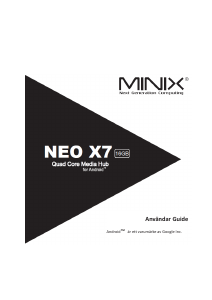 Bruksanvisning Minix NEO X7 Mediaspelare
