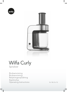 Brugsanvisning Wilfa SL-1W Spiralskærer