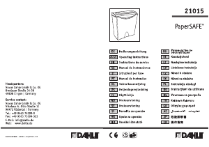 Manual Dahle 21015 PaperSAFE Destruidora de papel