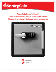 Manual de uso SentrySafe SFW123UDC Caja fuerte