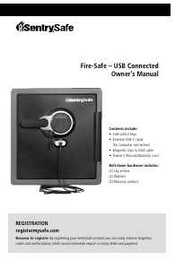 Handleiding SentrySafe SFW123GTF Kluis