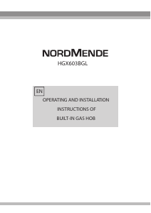 Bruksanvisning Nordmende HGX603IX Häll