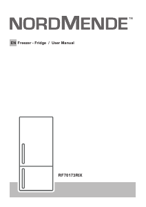 Handleiding Nordmende RF70173RIX Koel-vries combinatie