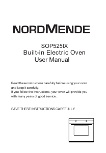 Manual Nordmende SOP525IX Oven