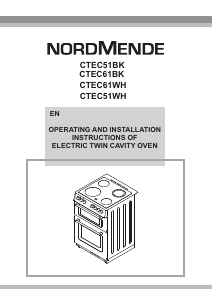 Manual Nordmende CTEC61BK Range