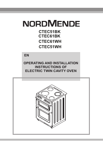 Bruksanvisning Nordmende CTEC51BK Spis