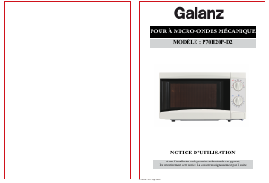 Mode d’emploi Galanz P70B17P-D2 Micro-onde