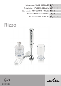 Instrukcja Eta Rizzo 3057 90000 Blender ręczny