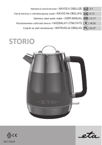 Bruksanvisning Eta Storio 9186 90020 Vattenkokare