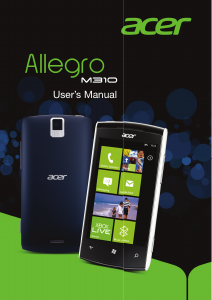 Manual Acer Allegro M310 Mobile Phone