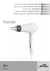 Manual Eta Fenité 7320 90000 Hair Dryer