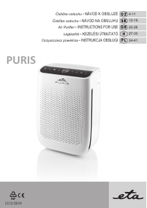 Manual Eta Puris 3569 90000 Air Purifier