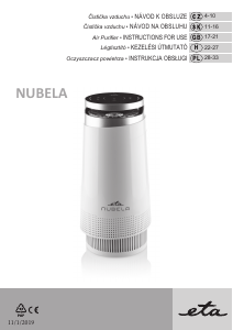 Manual Eta Nubela 2569 90000 Air Purifier