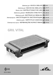 Manual Eta Vital 1162 90000 Table Grill