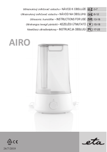 Manual Eta Airo 628 90000 Humidifier