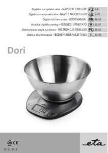 Bruksanvisning Eta Dori 6778 90000 Köksvåg