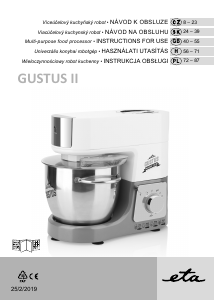 Handleiding Eta Gustus Metallic II. 1128 90000 Standmixer