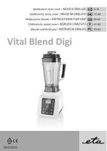 Handleiding Eta Vital Blend Digi 1100 90000 Blender