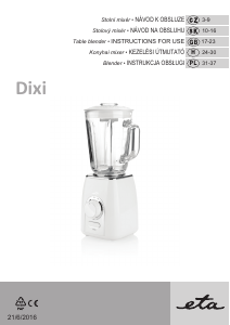 Handleiding Eta Dixi 5011 90000 Blender