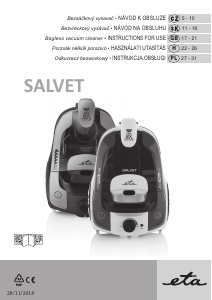 Bruksanvisning Eta Salvet 0513 90000 Dammsugare