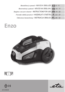 Bruksanvisning Eta Enzo 1514 90000 Dammsugare