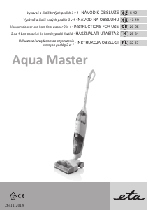 Bruksanvisning Eta AquaMaster 1230 90000 Dammsugare